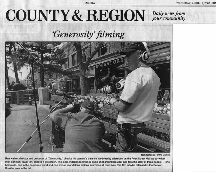 April 19, 2007 - Boulder Daily Camera Article